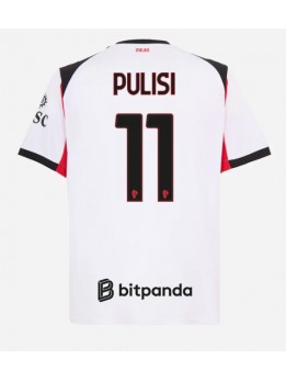 Muži Futbalové oblečenie AC Milan Christian Pulisic #11 2025-26 Krátky Rukáv - Preč Muži Futbalové oblečenie AC Milan Christian Pulisic #11 2025-26 Krátky Rukáv - Preč